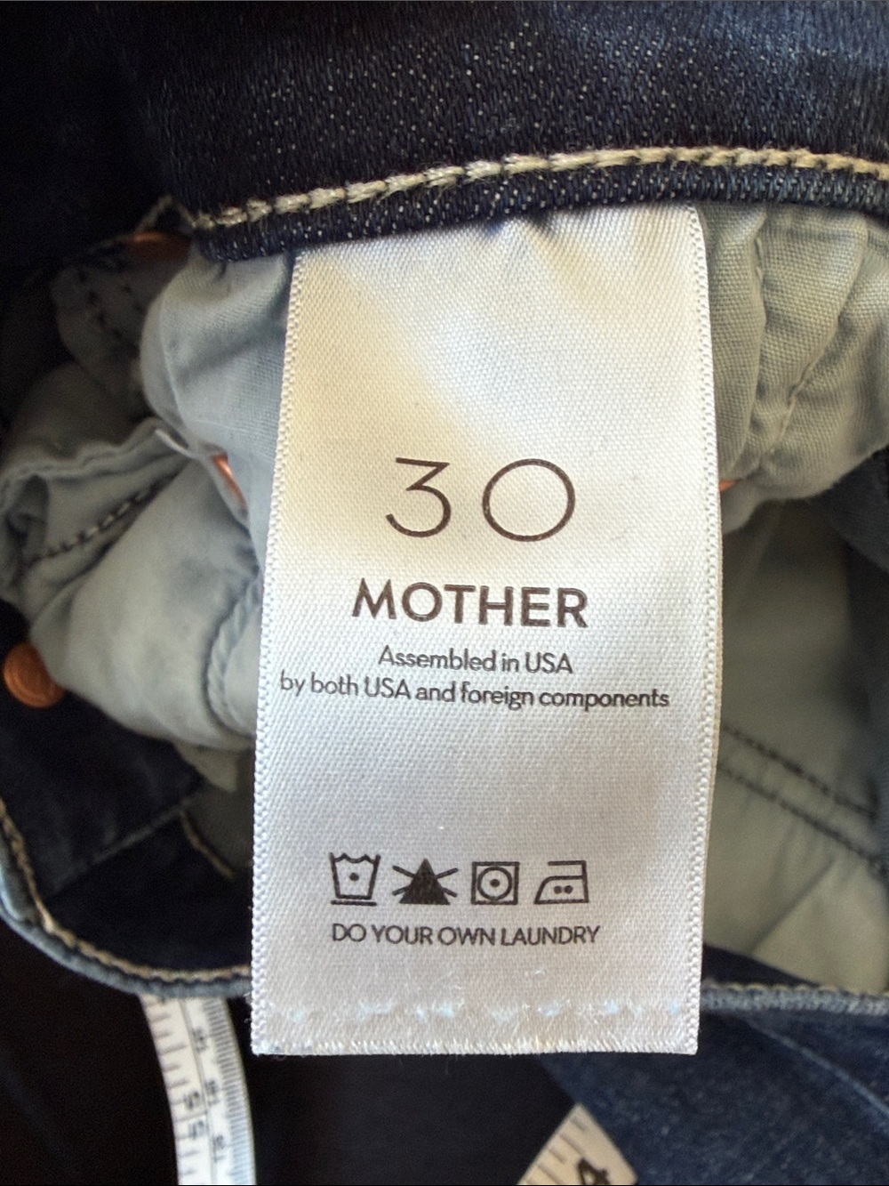 MOTHER thee weekender fray Jeans wash heirloom 30 - Picture 6 of 8